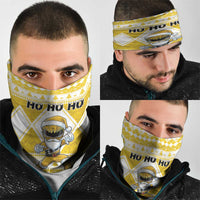 Power Yellow Ranger Santa Claus Neck Gaiter Funny Christmas - Wonder Print Shop