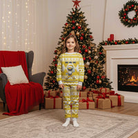 Power Yellow Ranger Santa Claus Christmas Pajama Set Funny Christmas - Wonder Print Shop