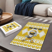 Power Yellow Ranger Santa Claus Puzzle Funny Christmas - Wonder Print Shop