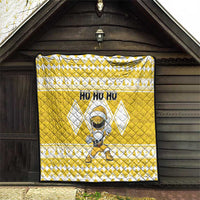 Power Yellow Ranger Santa Claus Quilt Funny Christmas - Wonder Print Shop