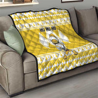 Power Yellow Ranger Santa Claus Quilt Funny Christmas - Wonder Print Shop