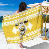 Power Yellow Ranger Santa Claus Sarong Funny Christmas - Wonder Print Shop