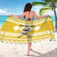 Power Yellow Ranger Santa Claus Sarong Funny Christmas - Wonder Print Shop