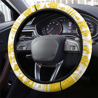 Power Yellow Ranger Santa Claus Steering Wheel Cover Funny Christmas - Wonder Print Shop