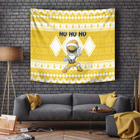 Power Yellow Ranger Santa Claus Tapestry Funny Christmas - Wonder Print Shop