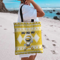 Power Yellow Ranger Santa Claus Tote Bag Funny Christmas - Wonder Print Shop