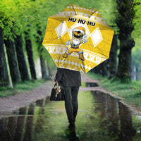 Power Yellow Ranger Santa Claus Umbrella Funny Christmas - Wonder Print Shop