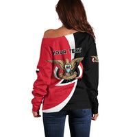 Yemen Unification Day 2024 Off Shoulder Sweater May 22 Unity Day Flag Style - Wonder Print Shop
