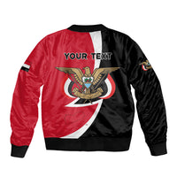 Yemen Unification Day 2024 Sleeve Zip Bomber Jacket May 22 Unity Day Flag Style - Wonder Print Shop