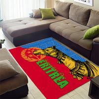 Eritrea Independence Day 2024 Area Rug Eritrean Camel African Pattern - Wonder Print Shop