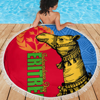 Eritrea Independence Day 2024 Beach Blanket Eritrean Camel African Pattern - Wonder Print Shop