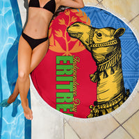 Eritrea Independence Day 2024 Beach Blanket Eritrean Camel African Pattern - Wonder Print Shop