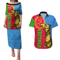 Eritrea Independence Day 2024 Couples Matching Puletasi and Hawaiian Shirt Eritrean Camel African Pattern - Wonder Print Shop