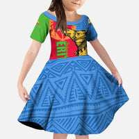 Eritrea Independence Day 2024 Family Matching Off Shoulder Maxi Dress and Hawaiian Shirt Eritrean Camel African Pattern - Wonder Print Shop