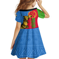 Eritrea Independence Day 2024 Family Matching Off Shoulder Short Dress and Hawaiian Shirt Eritrean Camel African Pattern - Wonder Print Shop