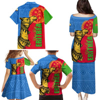 Eritrea Independence Day 2024 Family Matching Puletasi and Hawaiian Shirt Eritrean Camel African Pattern - Wonder Print Shop