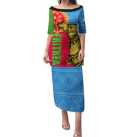 Eritrea Independence Day 2024 Family Matching Puletasi and Hawaiian Shirt Eritrean Camel African Pattern - Wonder Print Shop