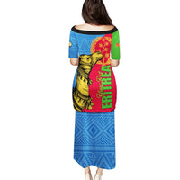 Eritrea Independence Day 2024 Family Matching Puletasi and Hawaiian Shirt Eritrean Camel African Pattern - Wonder Print Shop