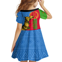 Eritrea Independence Day 2024 Family Matching Short Sleeve Bodycon Dress and Hawaiian Shirt Eritrean Camel African Pattern - Wonder Print Shop