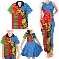Eritrea Independence Day 2024 Family Matching Tank Maxi Dress and Hawaiian Shirt Eritrean Camel African Pattern - Wonder Print Shop