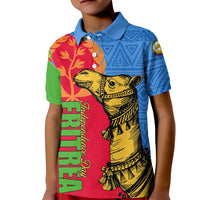 Eritrea Independence Day 2024 Kid Polo Shirt Eritrean Camel African Pattern - Wonder Print Shop