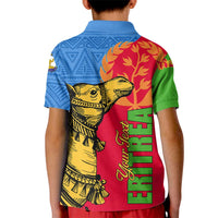Eritrea Independence Day 2024 Kid Polo Shirt Eritrean Camel African Pattern - Wonder Print Shop