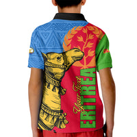 Eritrea Independence Day 2024 Kid Polo Shirt Eritrean Camel African Pattern - Wonder Print Shop