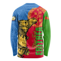 Eritrea Independence Day 2024 Long Sleeve Shirt Eritrean Camel African Pattern - Wonder Print Shop