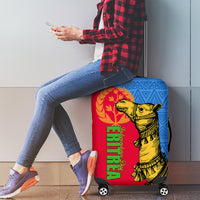 Eritrea Independence Day 2024 Luggage Cover Eritrean Camel African Pattern - Wonder Print Shop