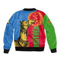 Eritrea Independence Day 2024 Sleeve Zip Bomber Jacket Eritrean Camel African Pattern - Wonder Print Shop