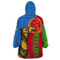 Eritrea Independence Day 2024 Wearable Blanket Hoodie Eritrean Camel African Pattern - Wonder Print Shop