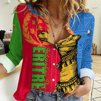 Eritrea Independence Day 2024 Women Casual Shirt Eritrean Camel African Pattern - Wonder Print Shop