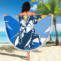 Argentina Revolution Day Beach Blanket Sol de Mayo Warrior - Wonder Print Shop