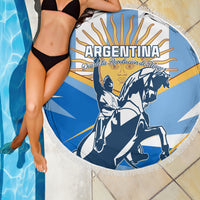 Argentina Revolution Day Beach Blanket Sol de Mayo Warrior - Wonder Print Shop