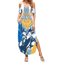 Argentina Revolution Day Family Matching Summer Maxi Dress and Hawaiian Shirt Sol de Mayo Warrior - Wonder Print Shop