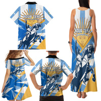 Argentina Revolution Day Family Matching Tank Maxi Dress and Hawaiian Shirt Sol de Mayo Warrior - Wonder Print Shop