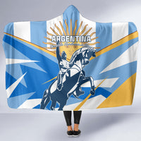 Argentina Revolution Day Hooded Blanket Sol de Mayo Warrior