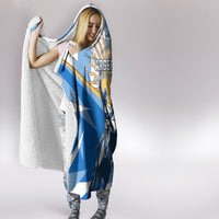 Argentina Revolution Day Hooded Blanket Sol de Mayo Warrior