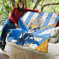 Argentina Revolution Day Quilt Sol de Mayo Warrior - Wonder Print Shop