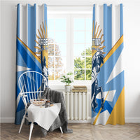 Argentina Revolution Day Window Curtain Sol de Mayo Warrior - Wonder Print Shop