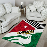 Jordan Independence Day Area Rug Jordanie Folk Pattern Flag Style - Wonder Print Shop