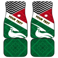 Jordan Independence Day Car Mats Jordanie Folk Pattern Flag Style - Wonder Print Shop