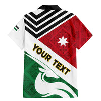 Jordan Independence Day Family Matching Mermaid Dress and Hawaiian Shirt Jordanie Folk Pattern Flag Style - Wonder Print Shop