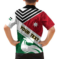 Jordan Independence Day Family Matching Tank Maxi Dress and Hawaiian Shirt Jordanie Folk Pattern Flag Style - Wonder Print Shop