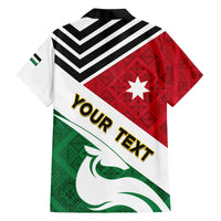 Jordan Independence Day Family Matching Tank Maxi Dress and Hawaiian Shirt Jordanie Folk Pattern Flag Style - Wonder Print Shop