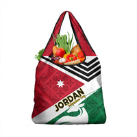 Jordan Independence Day Grocery Bag Jordanie Folk Pattern Flag Style