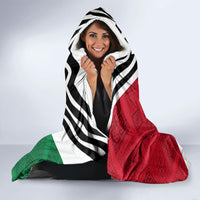 Jordan Independence Day Hooded Blanket Jordanie Folk Pattern Flag Style