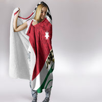 Jordan Independence Day Hooded Blanket Jordanie Folk Pattern Flag Style