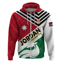Jordan Independence Day Hoodie Jordanie Folk Pattern Flag Style - Wonder Print Shop