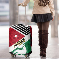 Jordan Independence Day Luggage Cover Jordanie Folk Pattern Flag Style - Wonder Print Shop